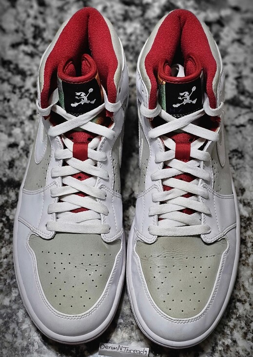 2008 Nike Air Jordan 1 Retro Hare Bugs Bunny SAMPLE 999999999 SIZE 12.5 RARE 3 4